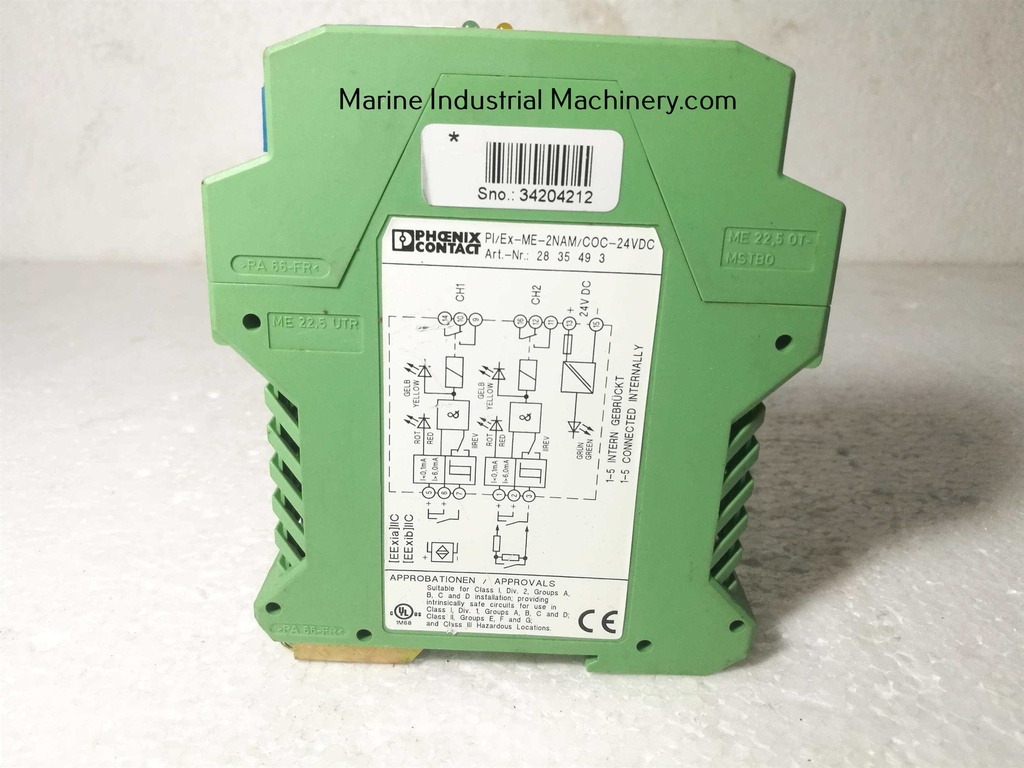 Phoenix Contact PI-Ex-ME-2NAM-COC-24Vdc Switch Amplifier Relay Output