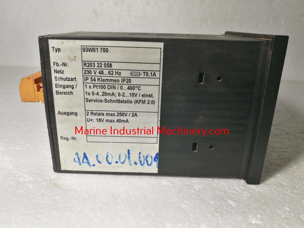 Wiesloch-Aalborg 93W01 700 Electric Controller