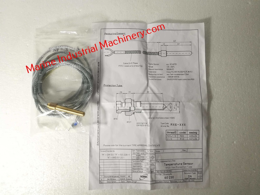 Noris-Wartsila TP23-2500 Temperature Sensor