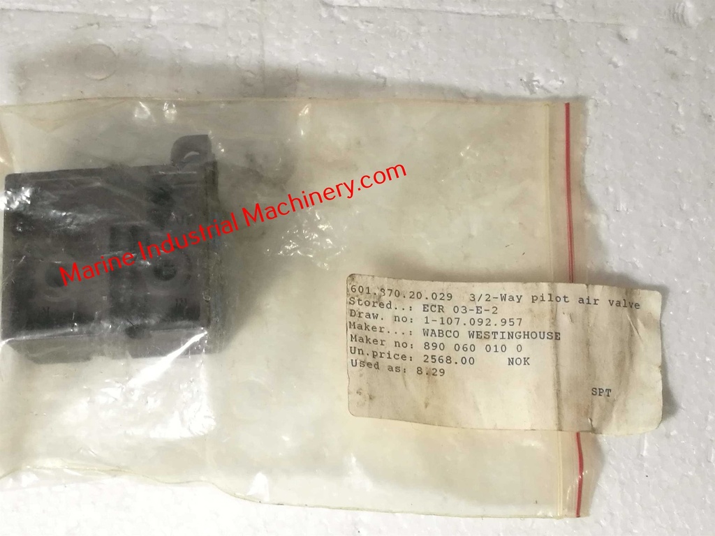 Rexroth-Wabco 2MA-1A 3-2 Way Pilot Air Valve