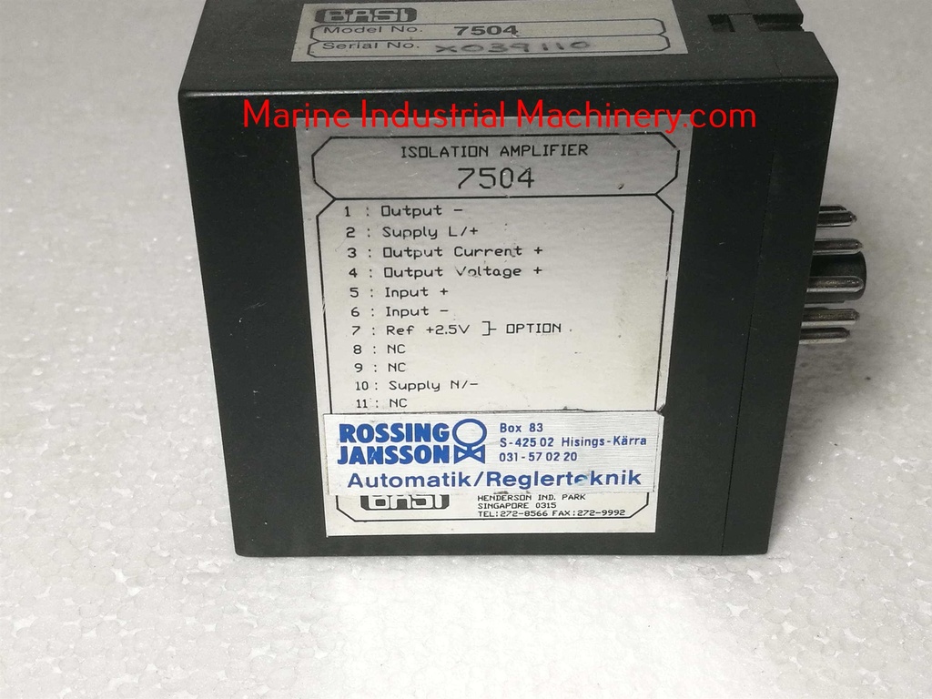 Basi 7504 Isolation Amplifier