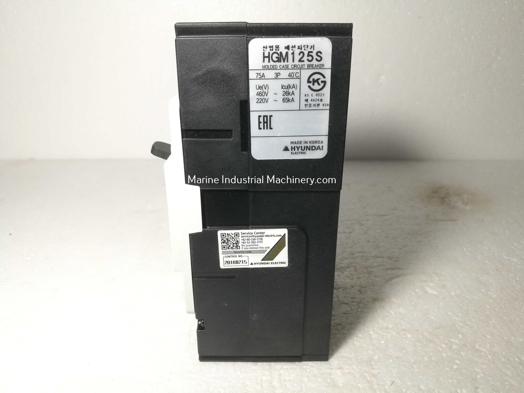 Hyundai HGM 125S Molded Case Circuit Breaker(75A)