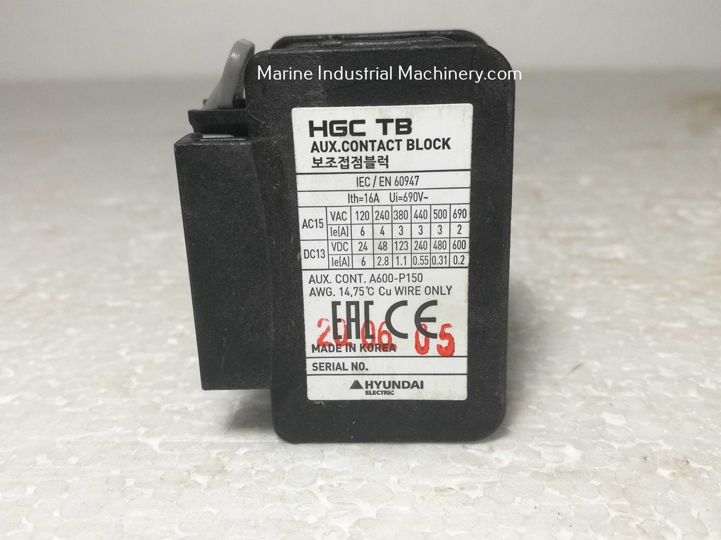 Hyundai HGC TB 11 Magnetic Auxiliary Contact Block
