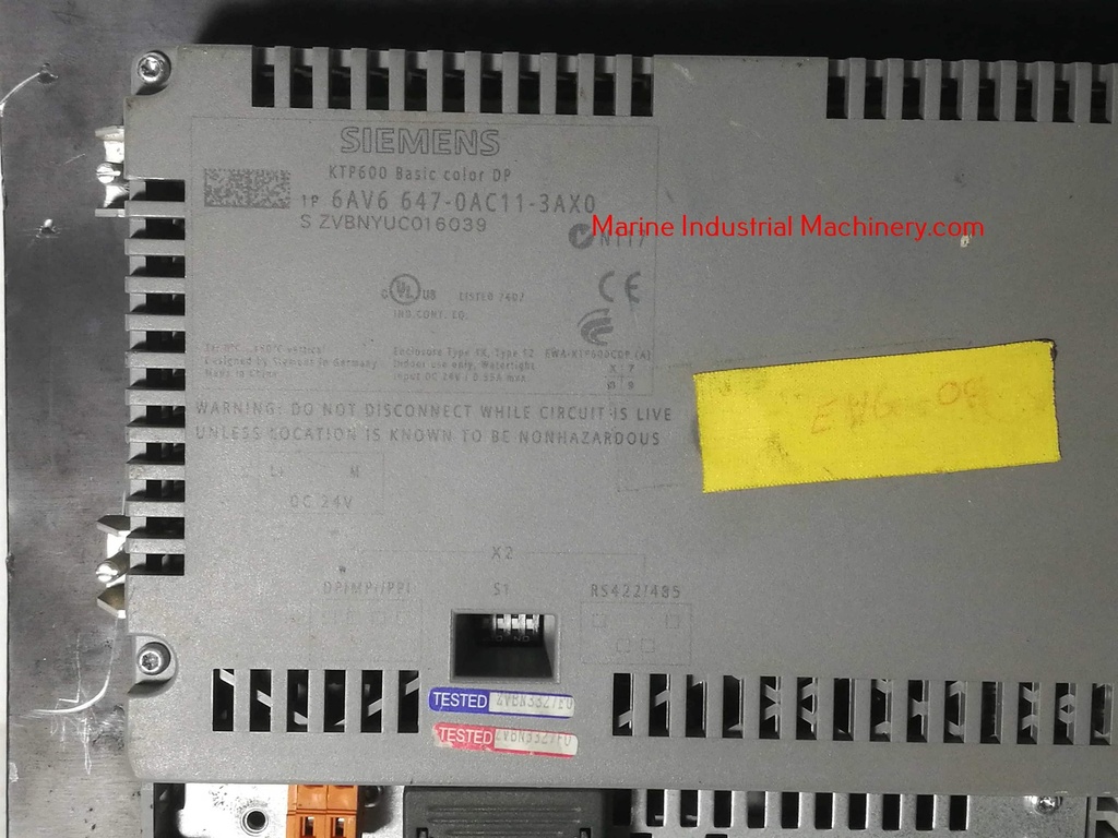 Siemens 6AV6 647-0AC11-3AX0 KTP600 Basic Color Panel