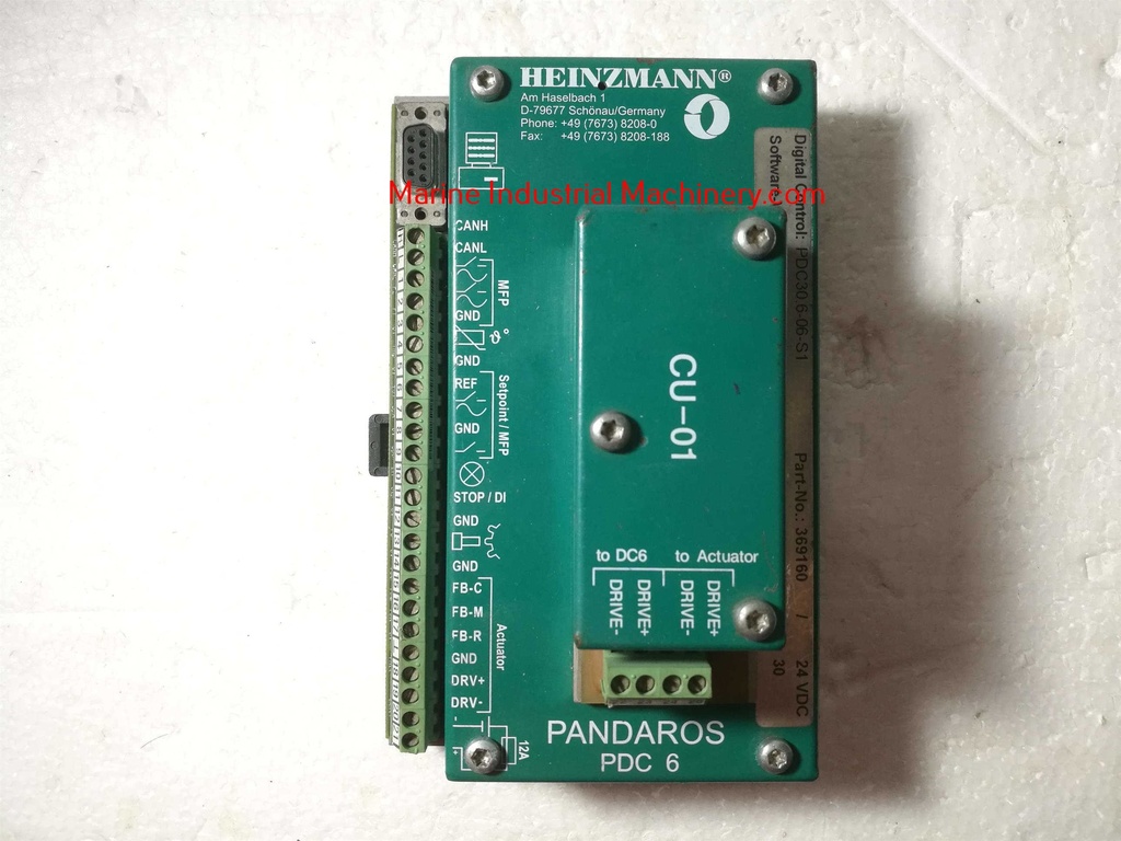 Heinzmann PDC 30.6.06-S1 369160 Pandaros Digital Positioner Module