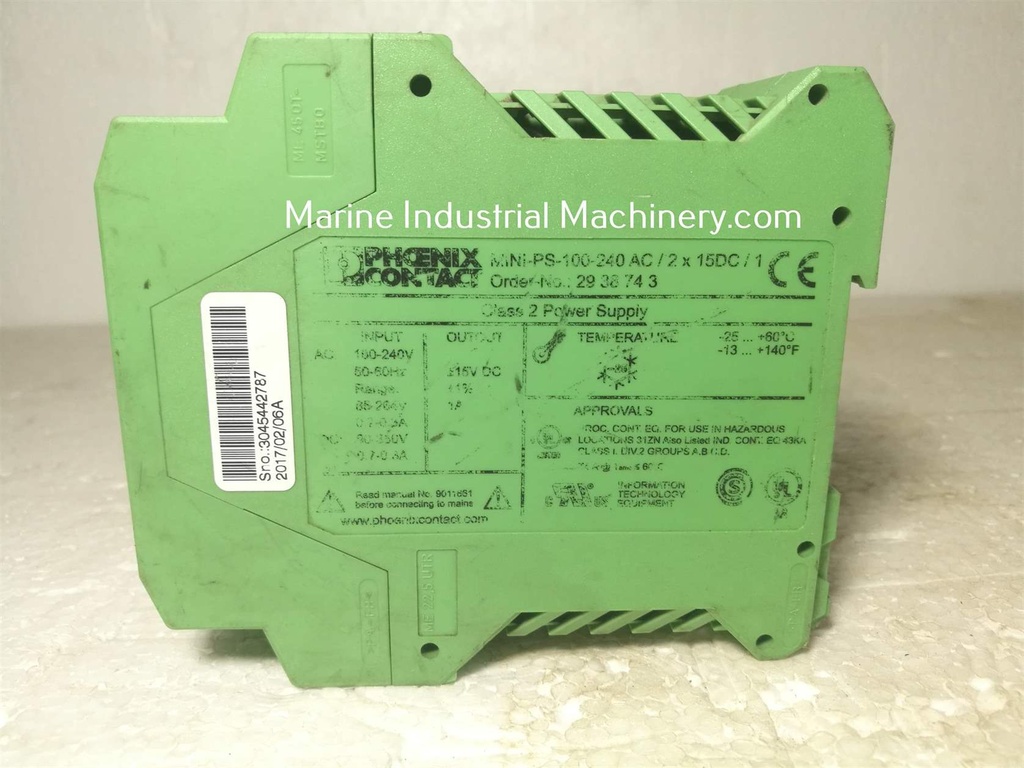 Phoenix Contact MINI-PS-100-240AC-2X15DC-1 Mini Power Supply