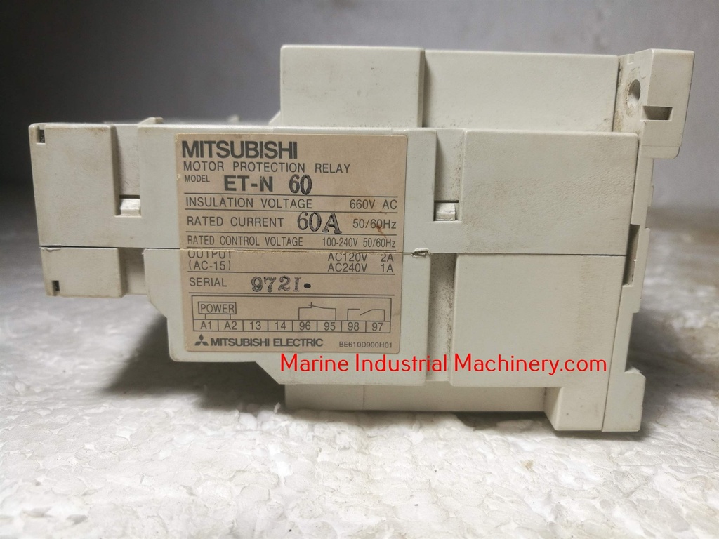 Mitsubishi ET-N 60 Motor Protection Relay