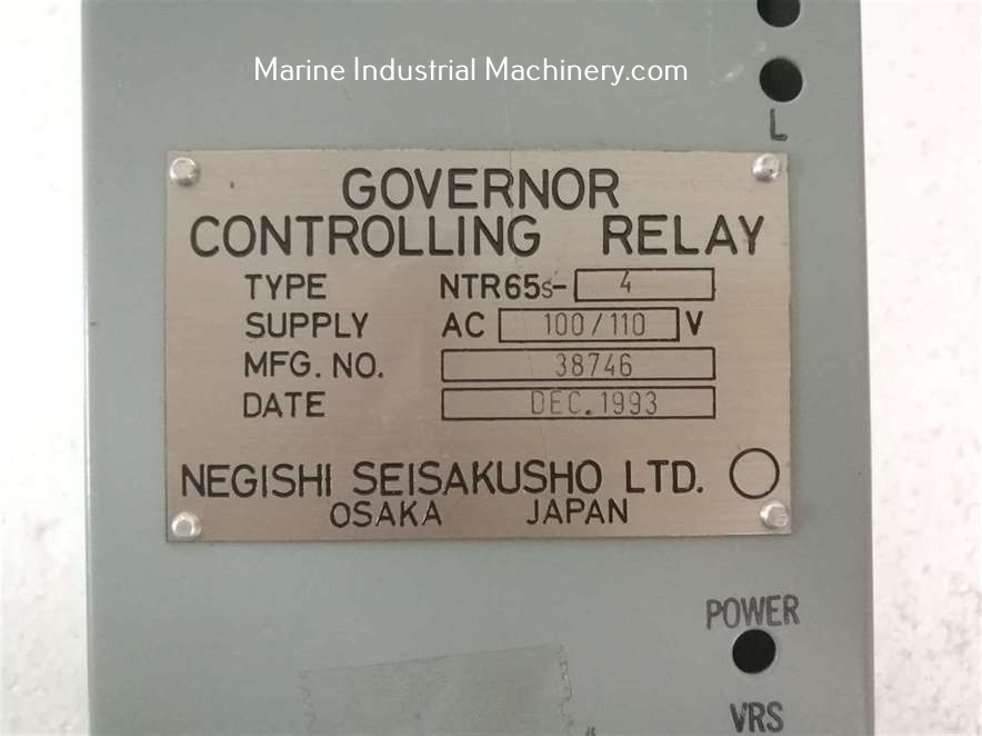 Negishi Seisakusho NTR65S-4 Governor Controlling Relay