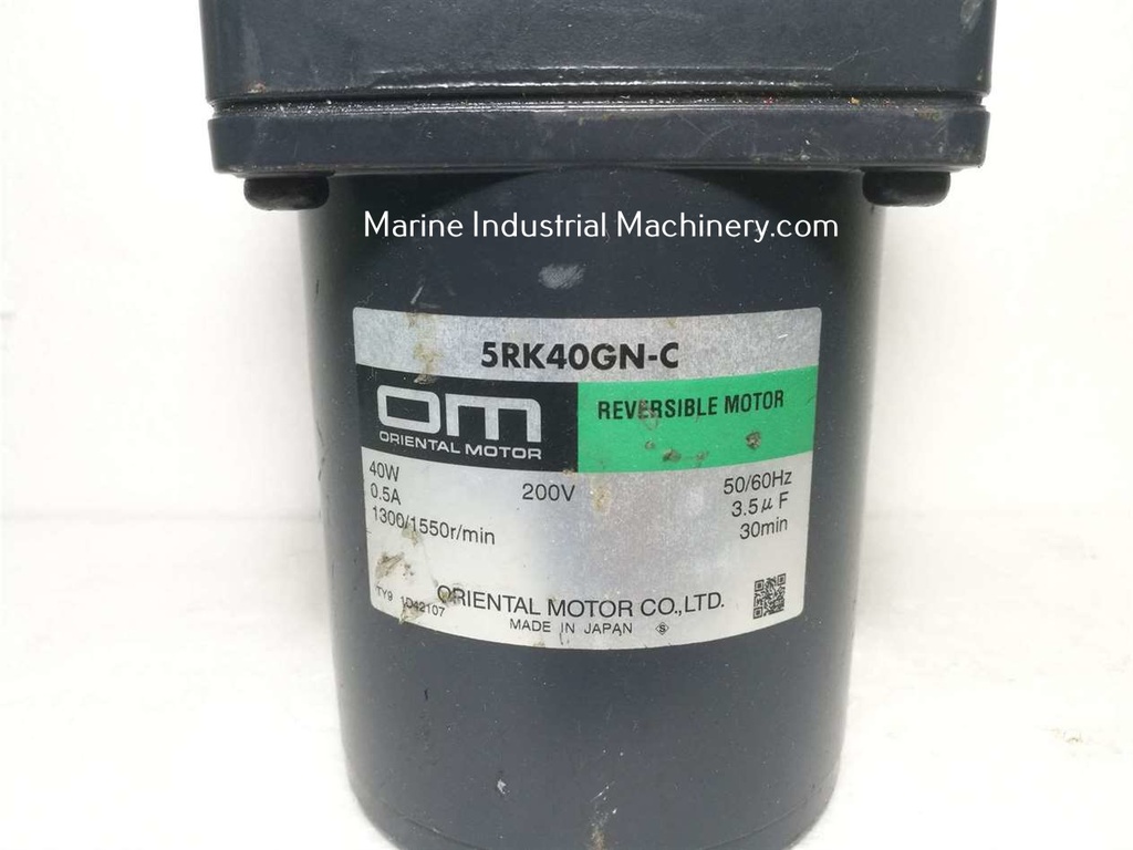 Oriental Motor 5RK40GN-C Reversible Motor with Gear Head