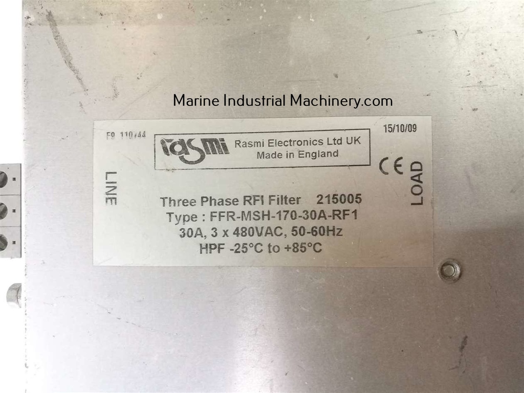 Rasmi Electronics FFR-MSH-170-30A-RF1 Three Phase RFI Filter
