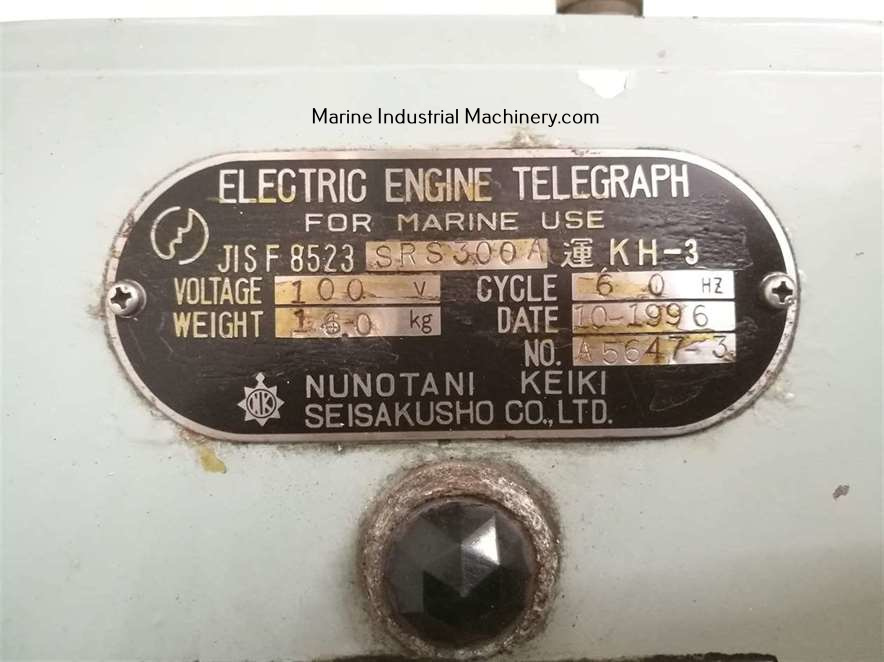 Nunotoni Keiki JIS F 8523 SRS 300A Electric Engine Telegraph