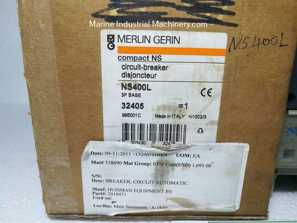 Merlin Gerin NS400L 3P Base Circuit Breaker