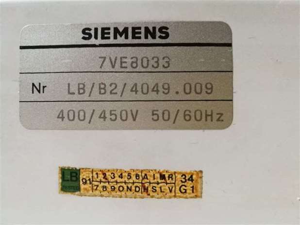 Siemens 7VE 8033 Meter