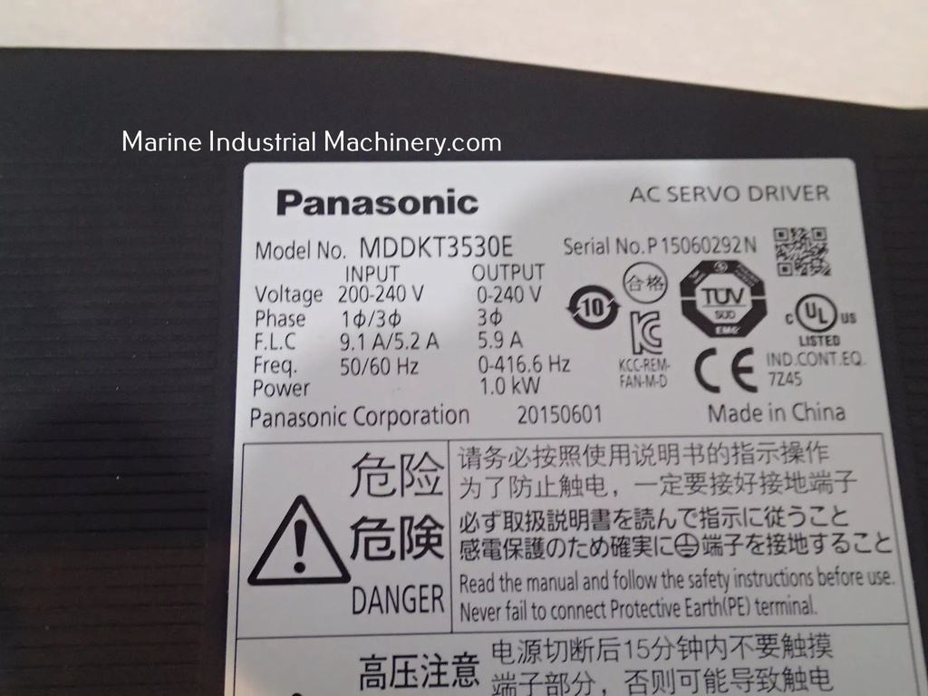 Panasonic MDDKT3530E Servo Drive