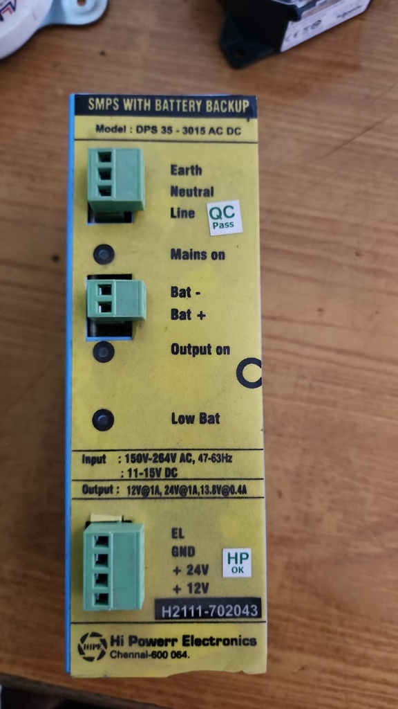 Hi Powerr DPS 35-3015 AC DC Smps With Battery Backup