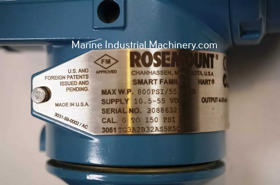 Emerson Rosemount 3051TG3A2B32AS5K5Q4M5 Pressure Transmitter