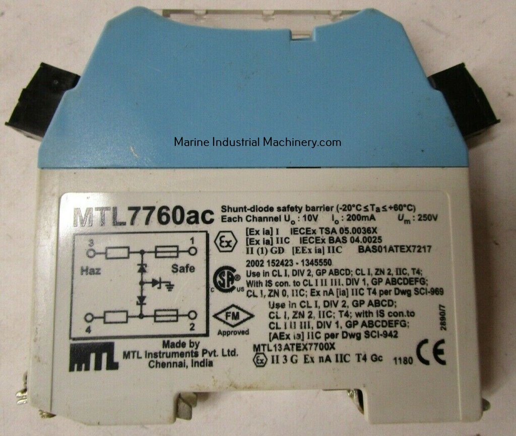 MTL MTL7760ac Shunt Diode Safety Barrier