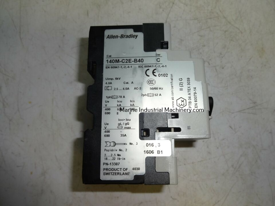 Allen Bradley 140M-C2E-B40 Motor Protection Circuit Breaker