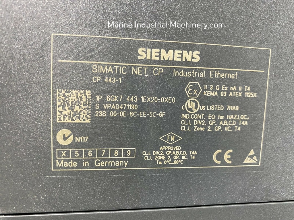 Siemens Simatic 6GK7 443-1EX20-0XE0 Industrial Ethernet