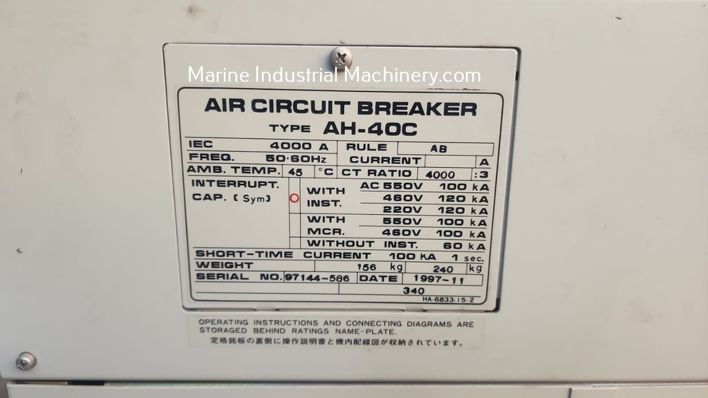 Terasaki AH-40C Air Circuit Breaker