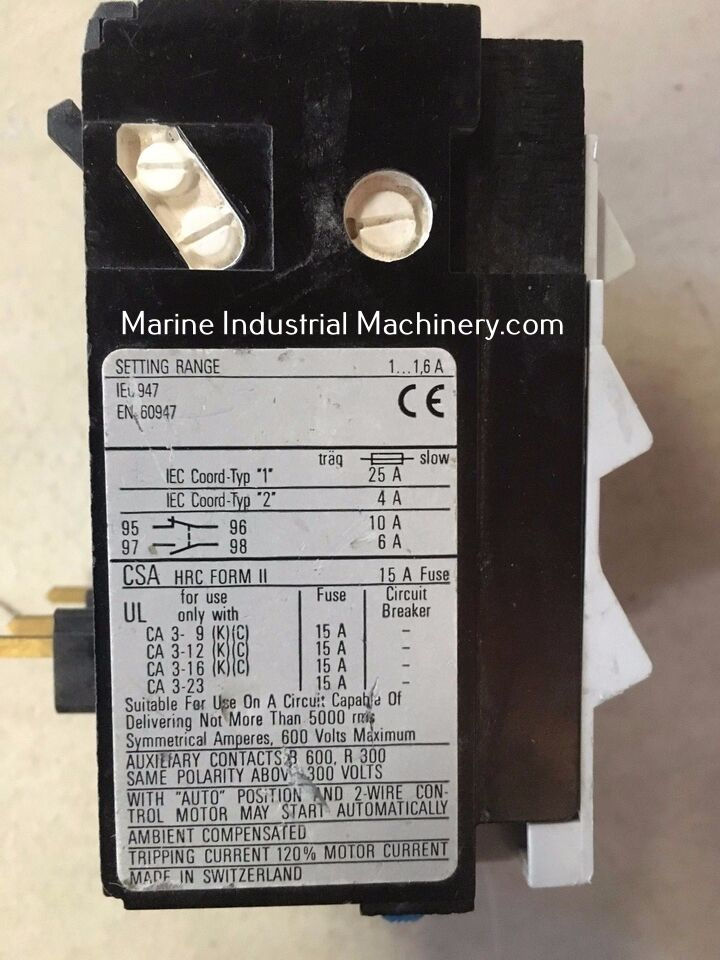 Sprecher Schuh CT 3-12 Overload Relay