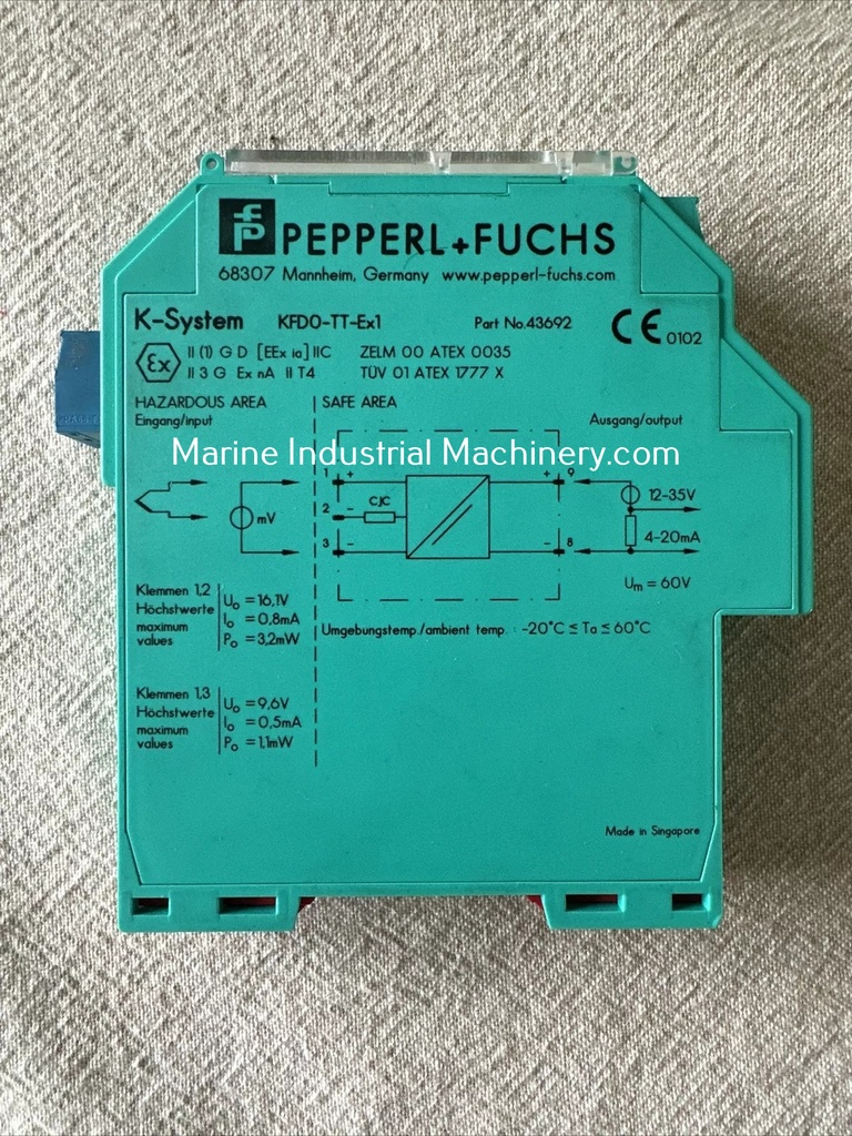 Pepperl+Fuchs KFDO-TT-Ex1 Thermocouple Signal Converter