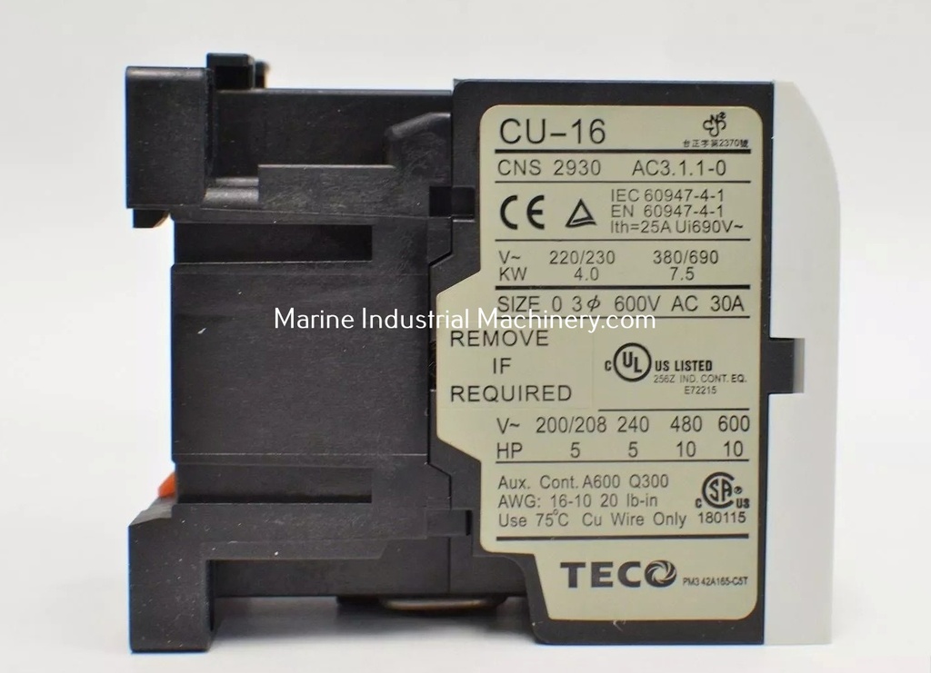 Teco CU-16 Magnetic Contactor