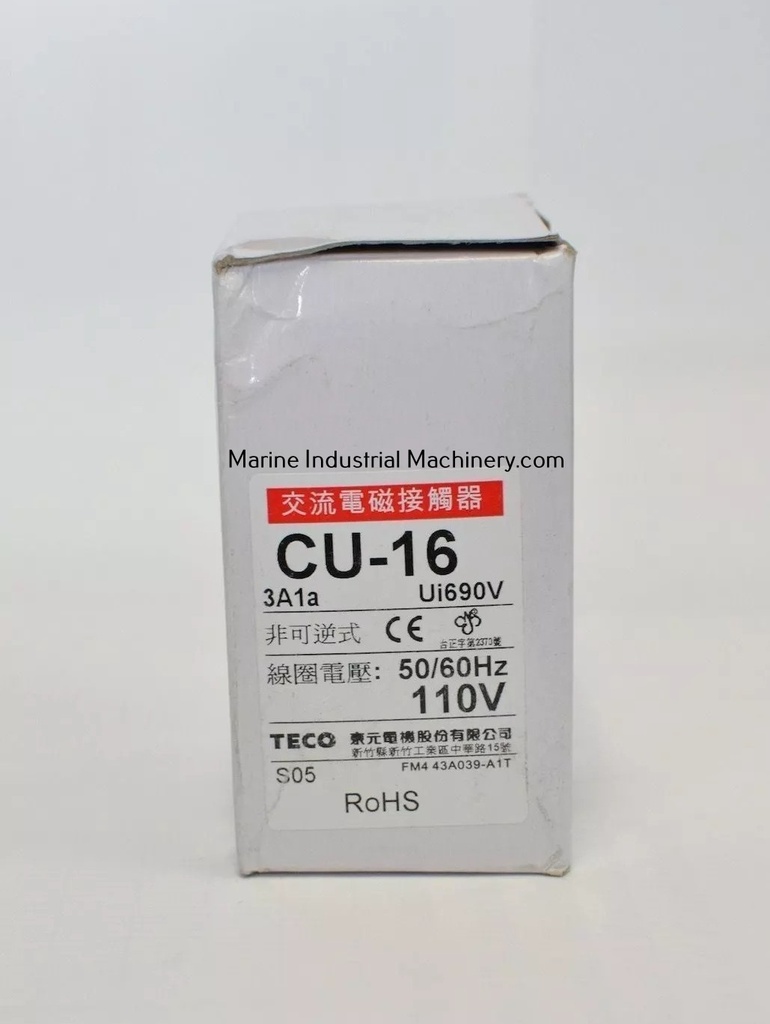 Teco CU-16 Magnetic Contactor