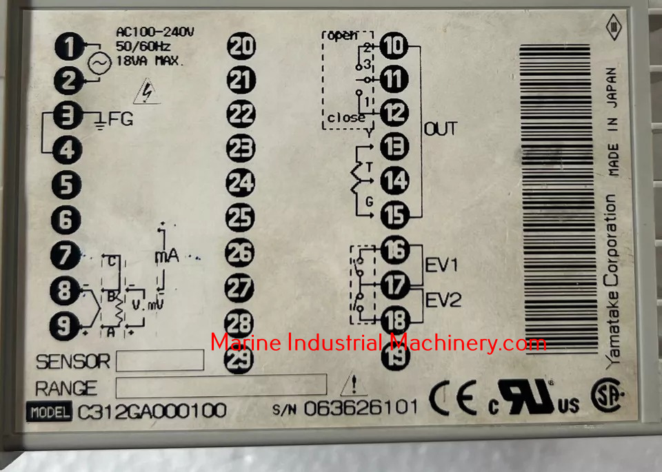 Yamatake C312GA000100 Temperature Controller