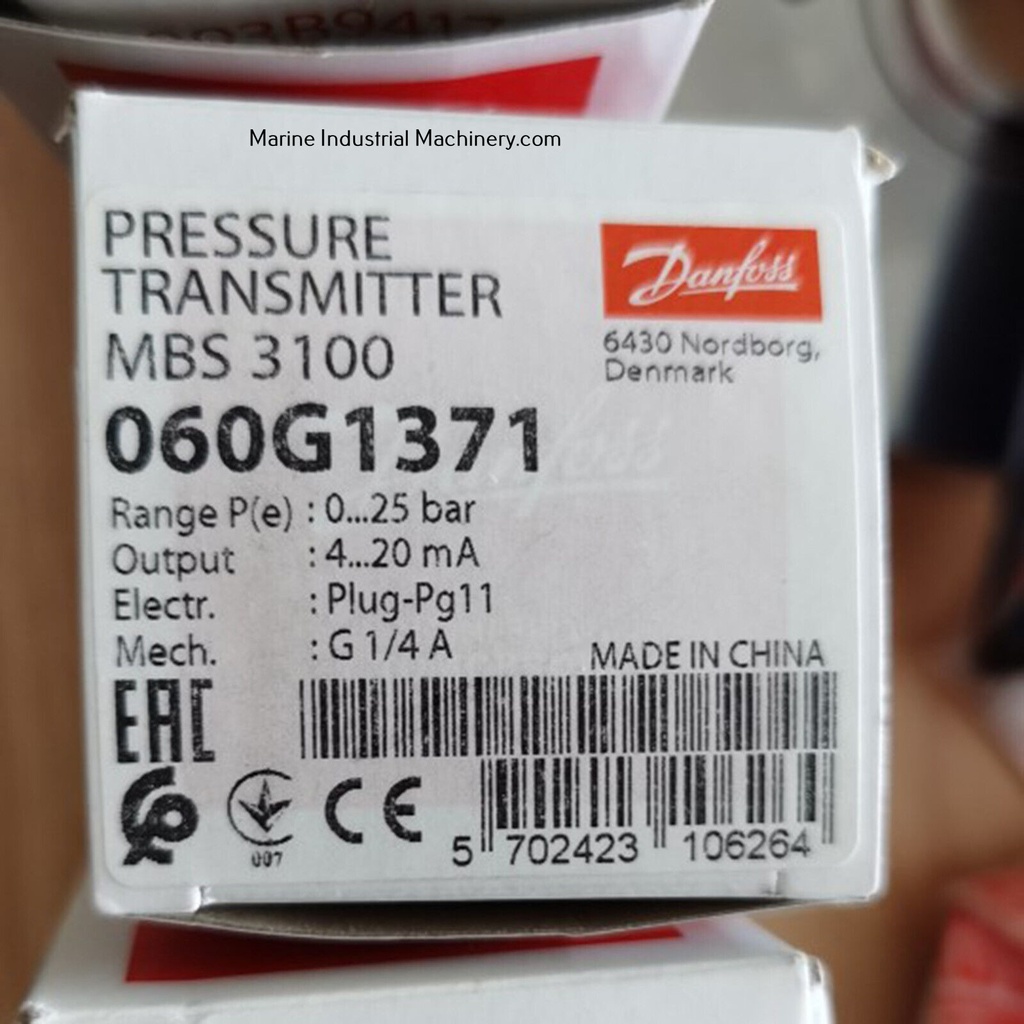 Danfoss MBS 3100 060G1371 Pressure Transmitter