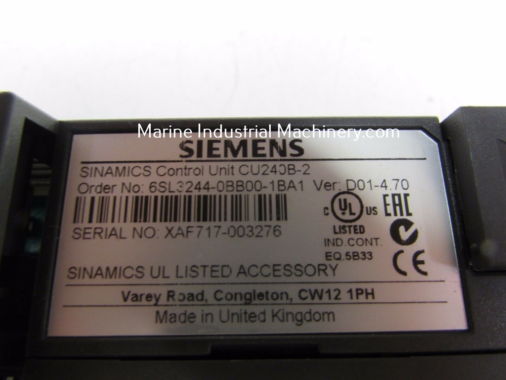 Siemens Sinamics CU240B-2 6SL3244-0BB00-1BA1 Control Unit