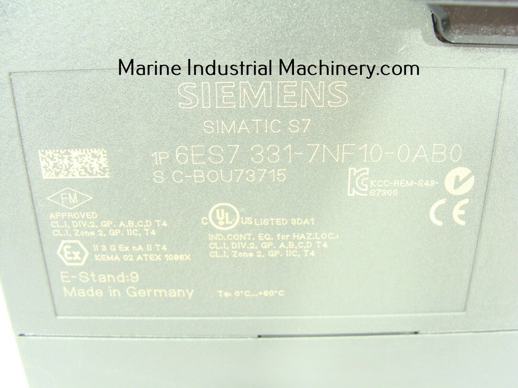 Siemens Simatic S7 6ES7 331-7NF10-0AB0 Analog Input Module