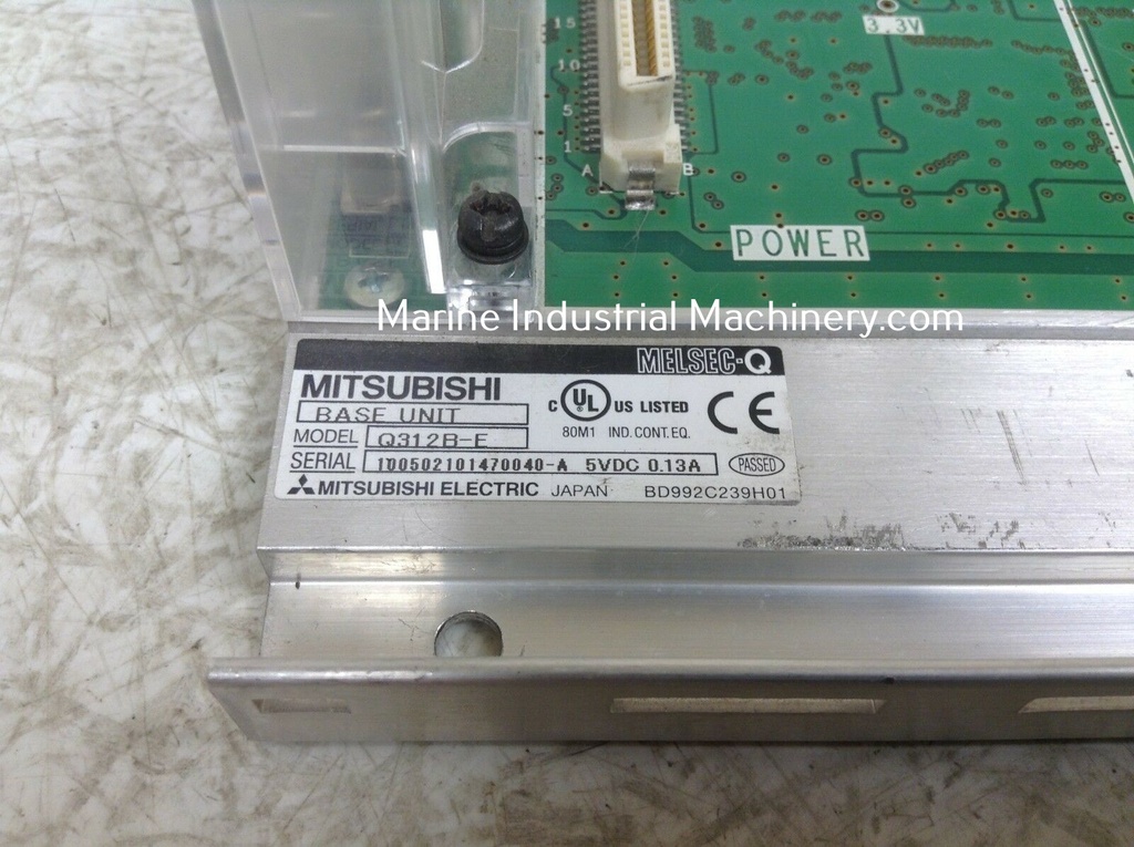Mitsubishi Melsec Q312B-E Rack Chassis Base Unit