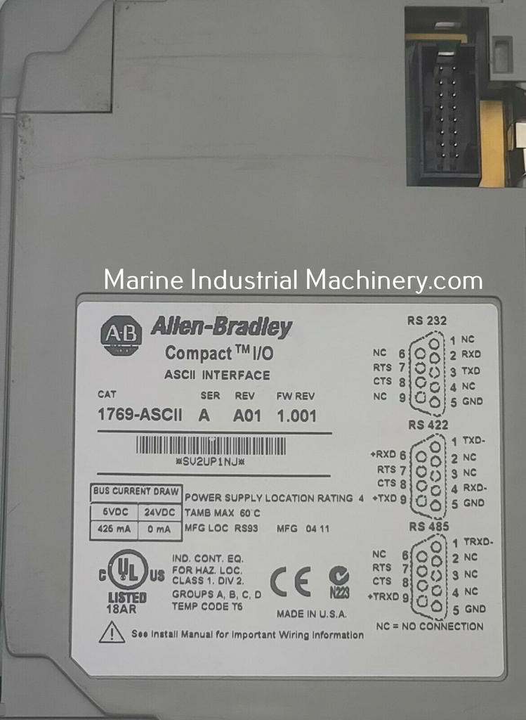 Allen-Bradley 1769-ASCII Interface Module