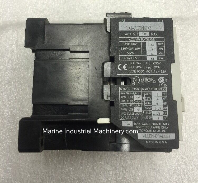 Allen Bradley 100-A09NKD3 Contactor