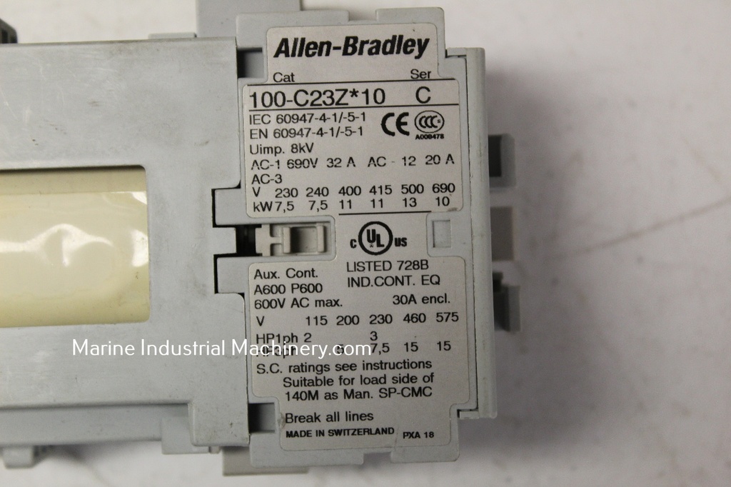 Allen Bradley 100-C23Z*10 Contactor