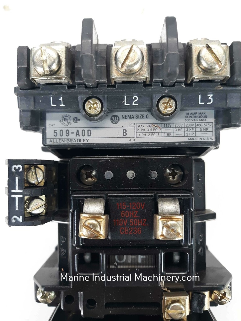 Allen Bradley 509-AOD Control Circuit Motor Starter
