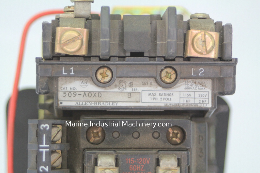 Allen Bradley 509-AOXD Starter With Auxiliary Contact