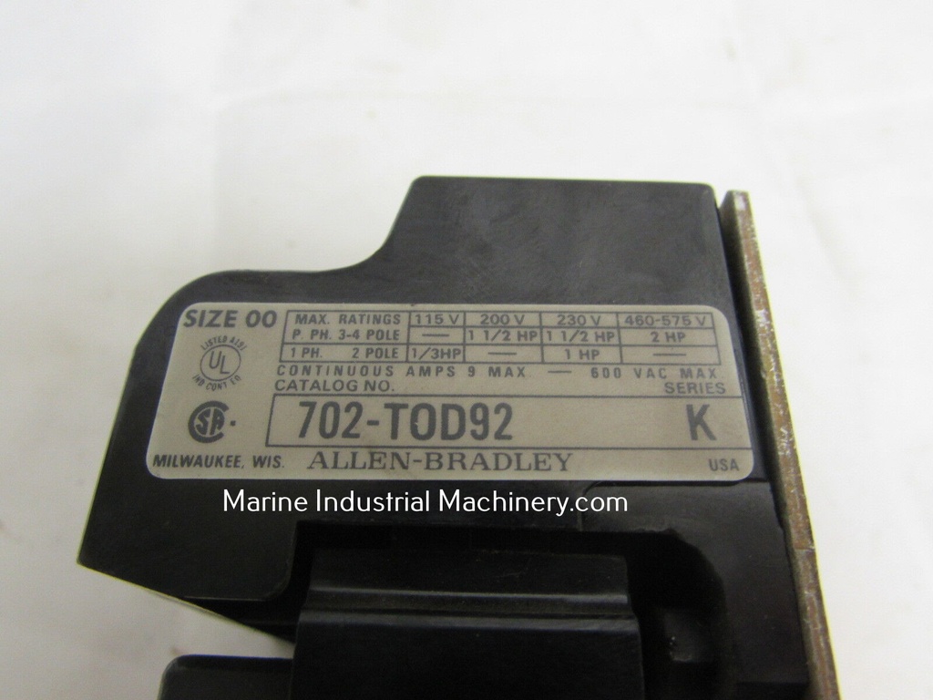 Allen-Bradley 702-TOD92 Contactor