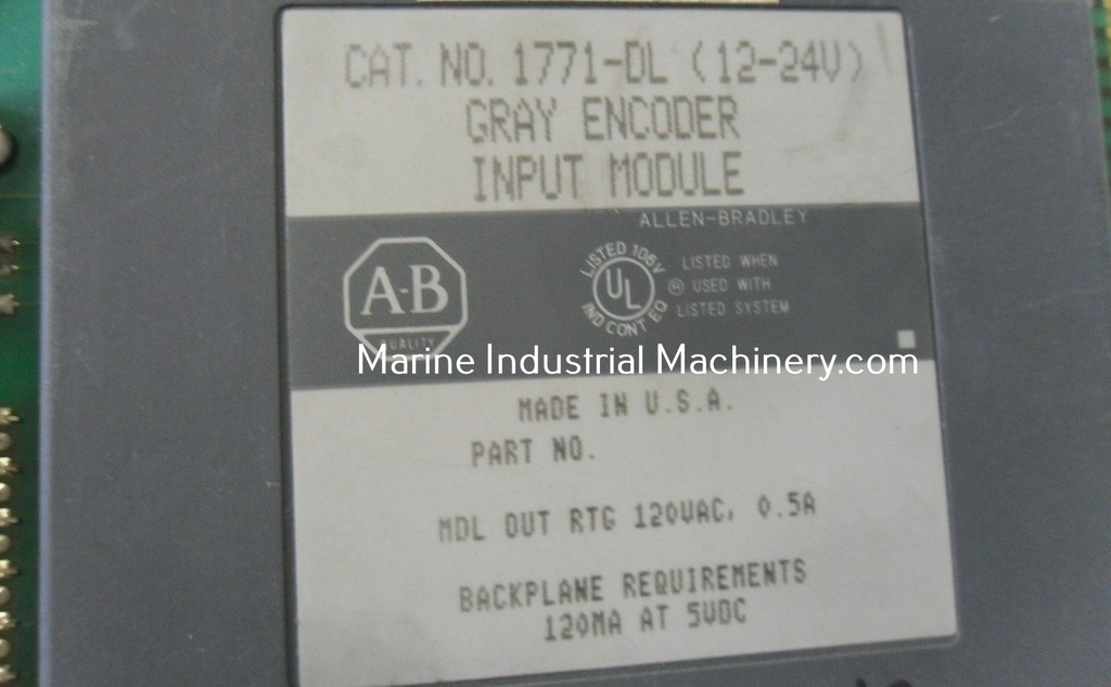 Allen Bradley 1771-DL Gray Encoder Input Module