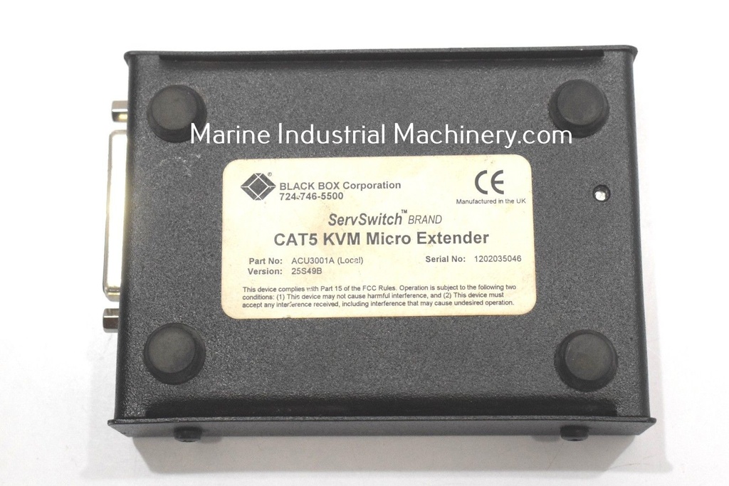 Black Box ACU3001A Serve Swich CAT5 KVM Micro Extender-Local Module