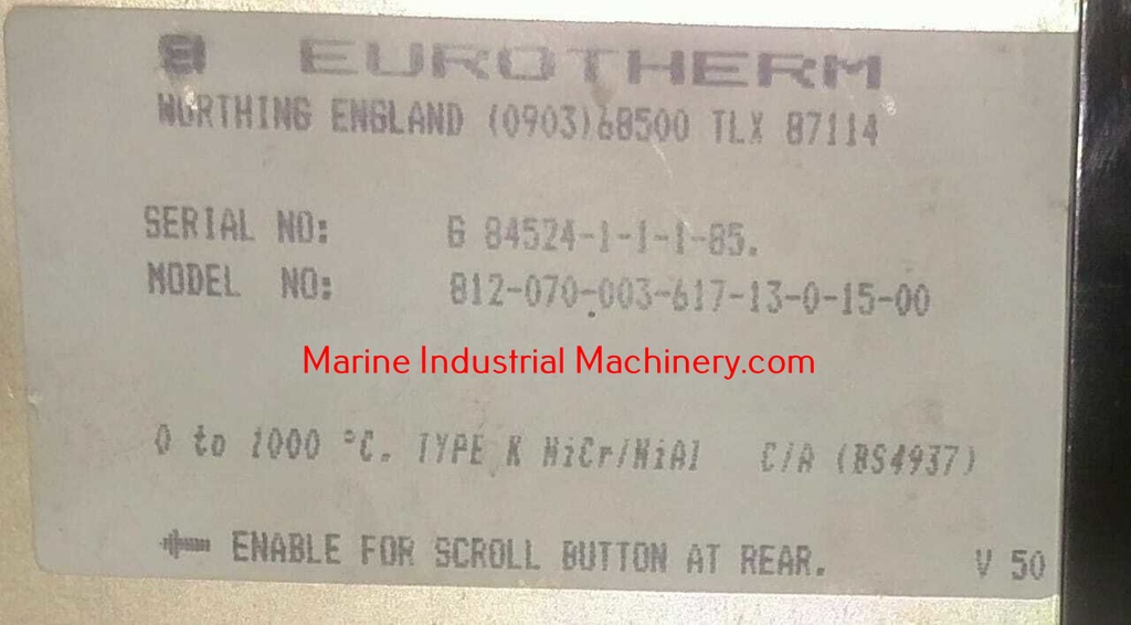Eurotherm 812-070-003-617-13-0-15-00 Temperature Controller