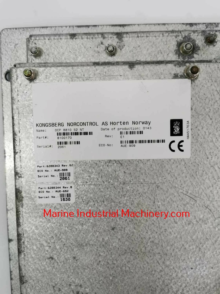 Kongsberg Norcontrol OCP 8810 S2 NT Operator Control Panel