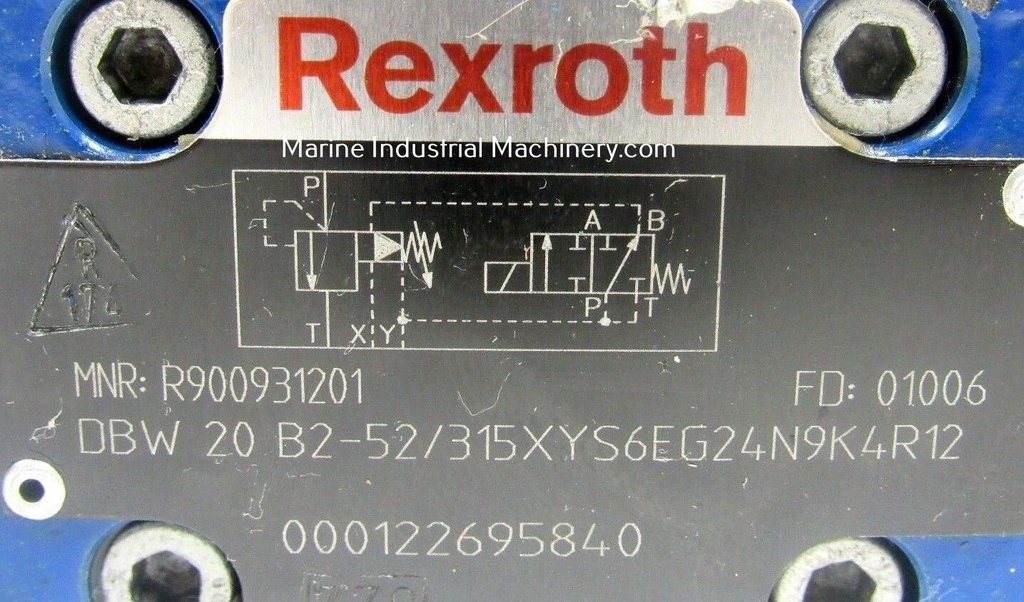 Rexroth DBW 20 B2-52/315XYS6EG24N9K4R12 Valve
