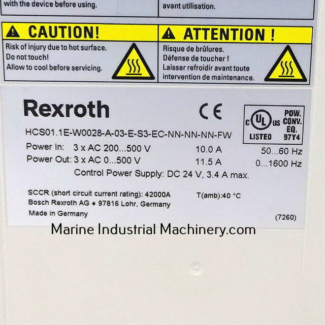 Rexroth HCS01.1E-W0028-A-03-E-S3-EC-NN-NN-NN-FW Compact Converter