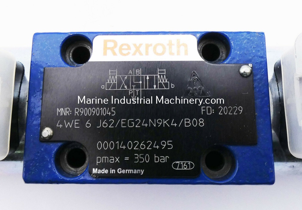 Rexroth 4WE 6 J62/EG24N9K4/B08 Solenoid Valve