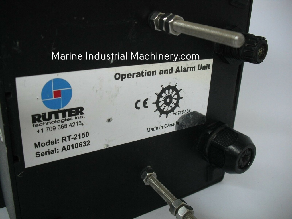 Rutter Technologies RT-2150 Operation and Alarm Unit