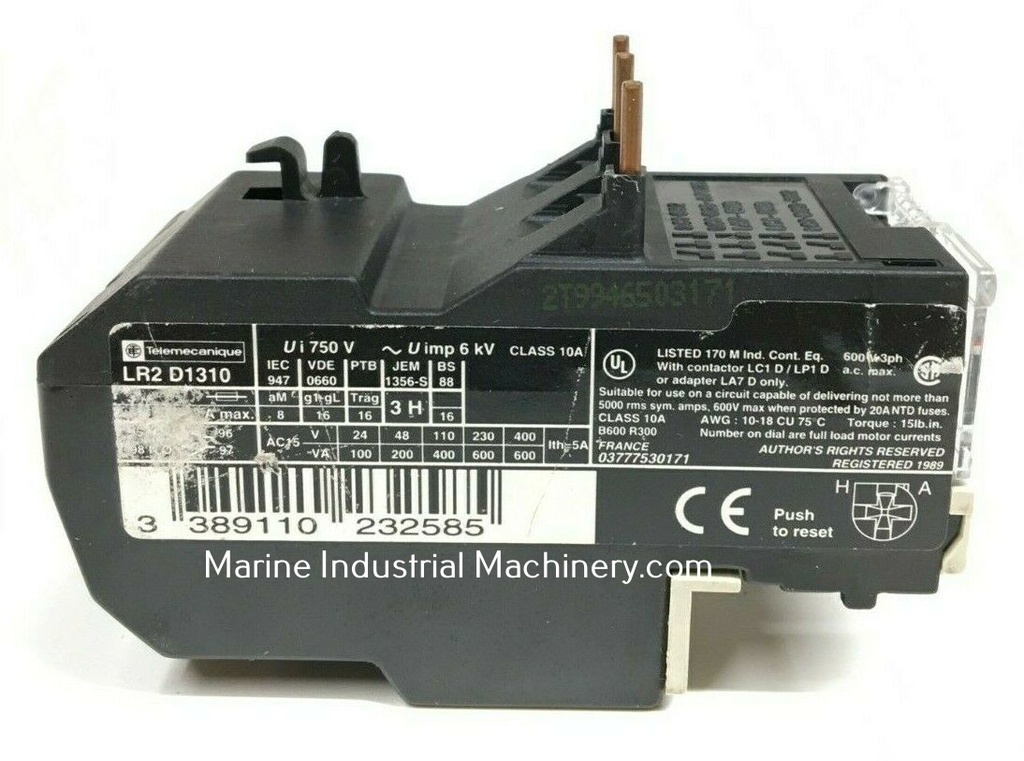 Telemecanique LR2 D1310 Thermal Overload Relay
