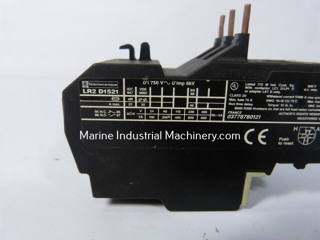 Telemecanique LR2 D1521 Thermal Overload Relay