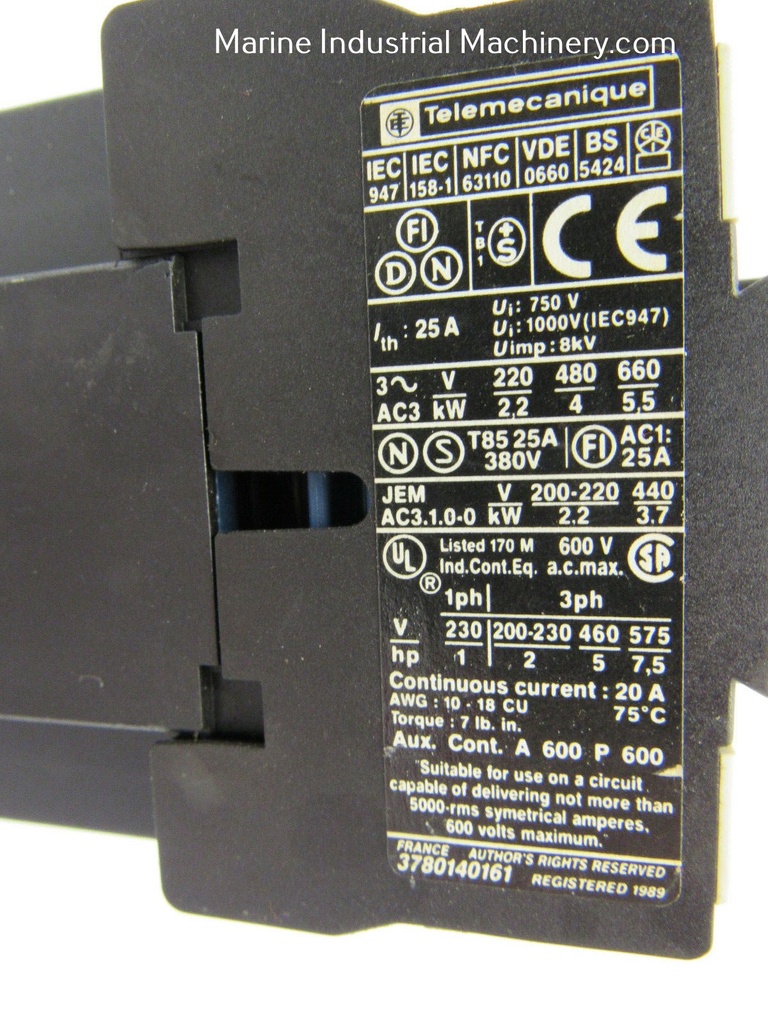 Telemecanique LP1D0910 Contactor